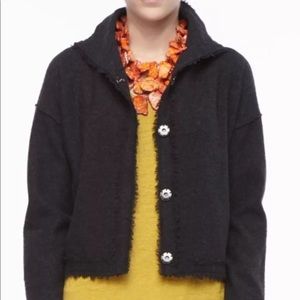 Eileen Fisher Charcoal Textured cardigan Sweater L